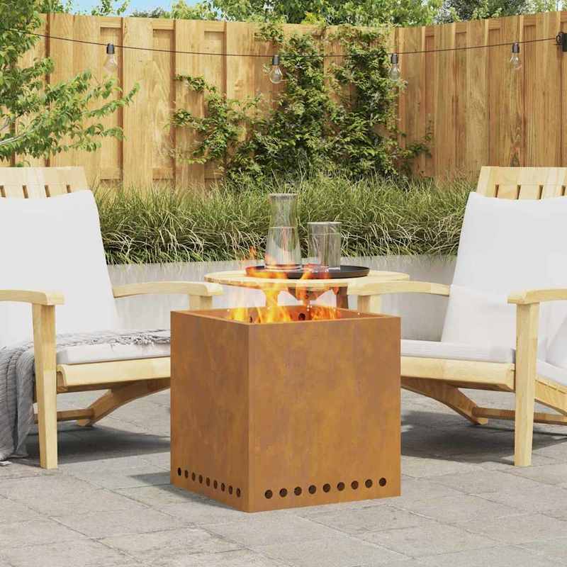 48 x 48 x 50cm Easy to Install Outdoor Fire Pit Home Patio for Daily Leisure Outdoor Gatherings, Patio Heating, Backyard Gatherings, Stylish Patio, Cozy Gathering Spot