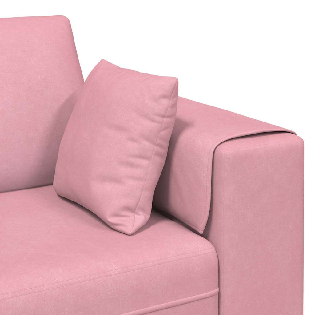 Velvet Bank – Fluwelen Sofa – Zitbank – Loungebank – Slaapbank – Zacht Fluweel – Stevig Houten Frame – Turquoise Zonder Ottoman
