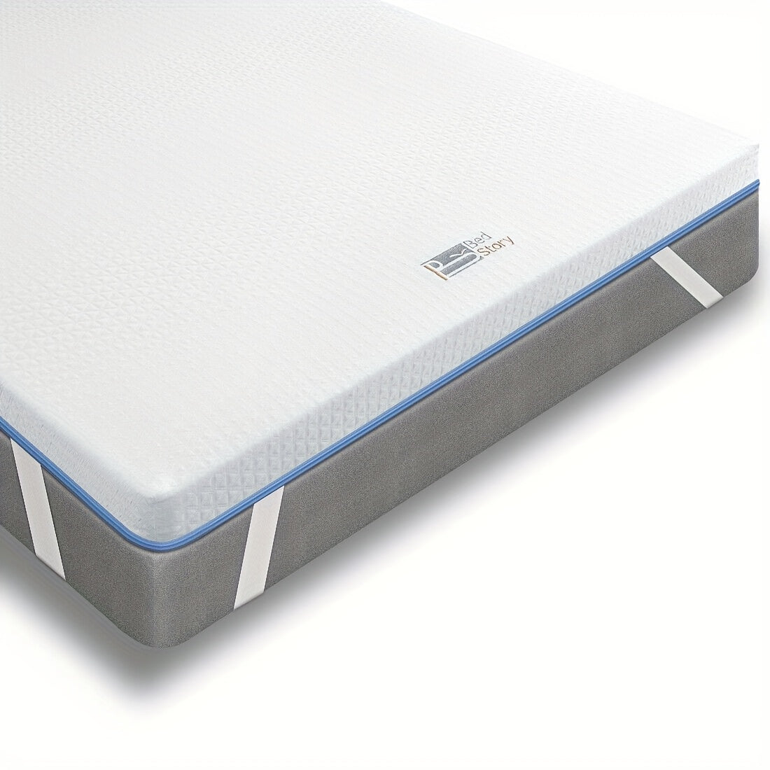 BedStory Gel Topper 10cm Mattress Topper 90x200 140x200 160x200 180x200cm Made Of Gel, H2&H3 Double Hardness Of Degree Topper with Breathable Cover for Caravan Sofa Bed Box Spring Bed