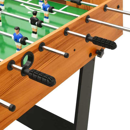 Tafelvoetbal – Voetbaltafel – Fussbaltafel – Tafelspel – Spelontwerp – Lichtbruin Composite Materiaal – Opvouwbaar en Compact 121x61x80 cm