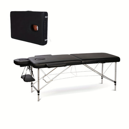 Professional Folding Massage Table Portable Adjustable Massage Bed with Carrying Case & Accessories for SPA, Salon, Home, Travel
