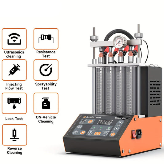 Brandstofinjectorreiniger – Injector Cleaner – EFI Cleaner – Injectorspoeler – Motorreiniging – 4-Cilinder Benzinemotor – Soundwave Technologie – Eenvoudige Installatie