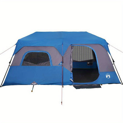 Campingtent – Kampeertent – Familietent – Glamping Tent – Outdoor Tent – Ruim voor 9 Personen – Waterafstotend Polyester – Glasvezel Frame