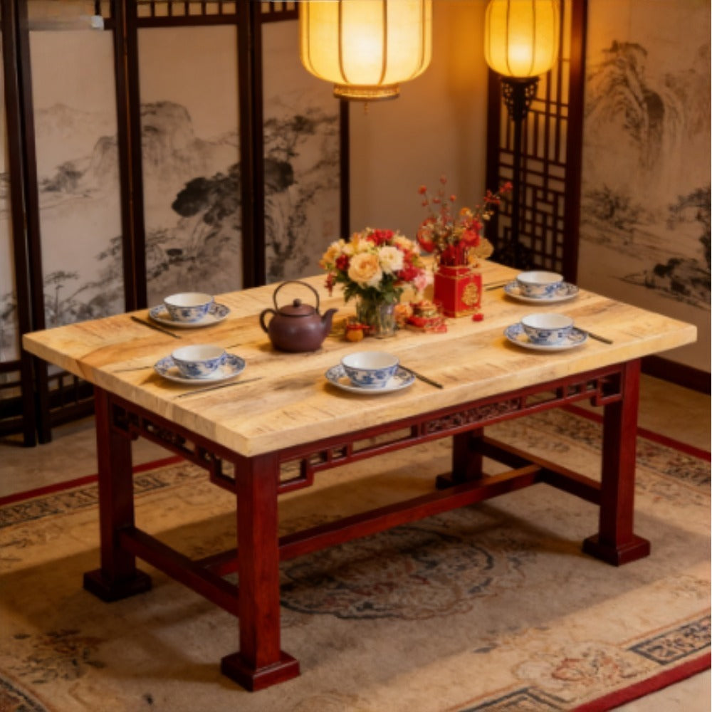 Tabletop 25-27mm 90x60cm Solid Mango Wood Wooden Tabletop Premium Wooden Tabletop Dining Table Top Suitable for Dining Rooms and Living Room Furniture Removable Indispensable for Dining Rooms Indispensable for Living Rooms Su