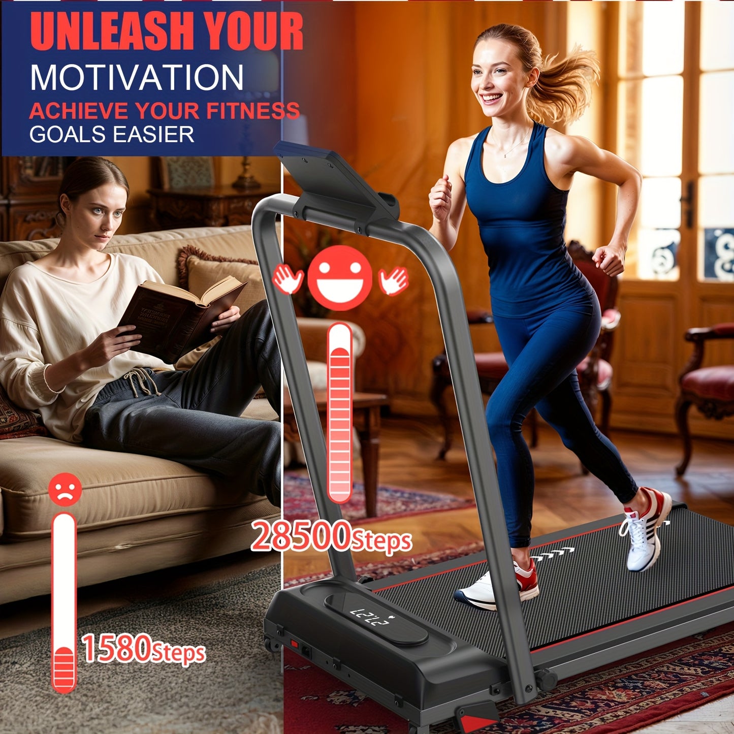 Loopband – Wandelband – Hardloopband – Walking Pad – Treadmill – 4% Helling – 2,25 PK Motor – Max. Belastbaar Tot 100 kg
