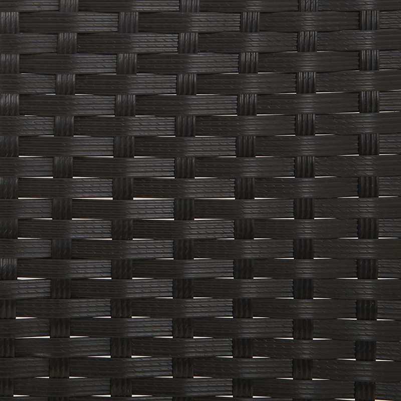 Tuinbank 2-Zits – Buitenbank – Balkonbank – Zithoek – Loungebank – Hoogwaardig Resin Wicker – Weerbestendige Kussens Zwart