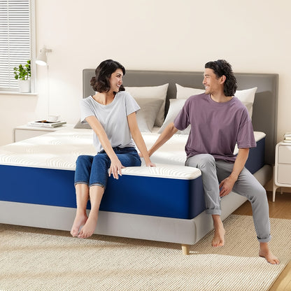 Matras – Bedden – Koudschuimmatras – Tweepersoonsmatras – Eenpersoonsmatras – 25 cm Dik – 7-Zones Memory Foam – Stevig H3