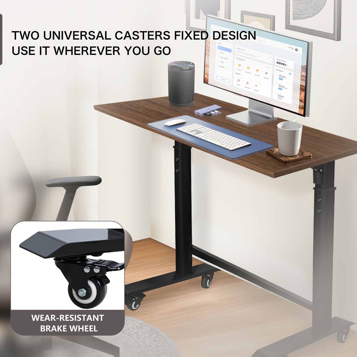 Inklapbare Werkbank – Vouwtafel – Opklapbare Werktafel – Verstelbare Werktafel – Mobiele Werkbank – 49x110 cm – Hoogte Verstelbaar – Gemaakt Van Hout