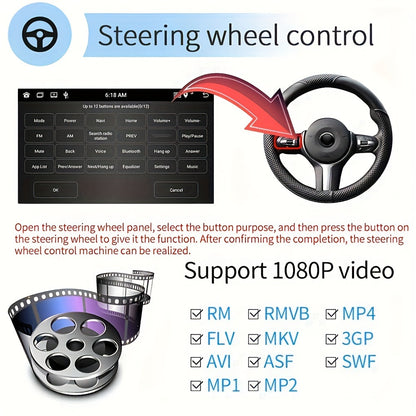 Android Radio – Autoradio – Multimedia Speler – Navigatiesysteem – 2DIN Stereo – 10,1 inch HD Scherm – Wifi GPS Achteruitrijcamera