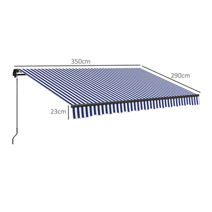 Verstelbare Balkonzonwering –  Luifel - Terraszonwering – Schaduwdoek – Zonnescherm – Aluminium Frame – UV30+ Bescherming - QUORE