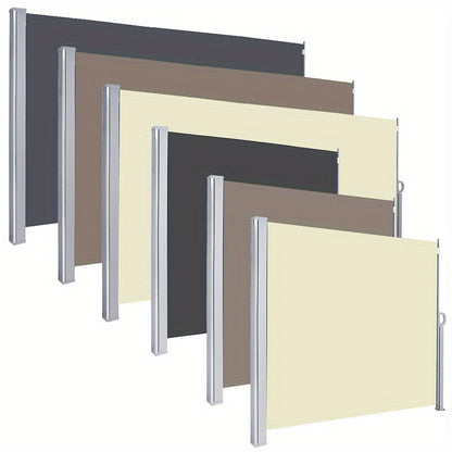 Zonnescherm – Zijdelingse Zonwering – Buitenluifel – Balkonafscherming – Terrasscherm – Stevig Aluminium/IJzeren Frame – 160x300 cm – UV-bestendig en Waterafstotend
