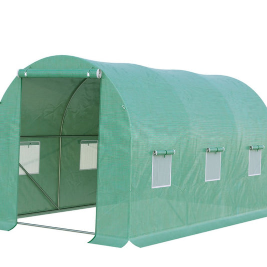 Kas – Kweekkas – Broeikas – Tuinkas – Plantenkas – Lichtgewicht Polyethyleentereftalaat – 395x195x190 cm – 6 Ventilatieraampjes Met Insectengaas