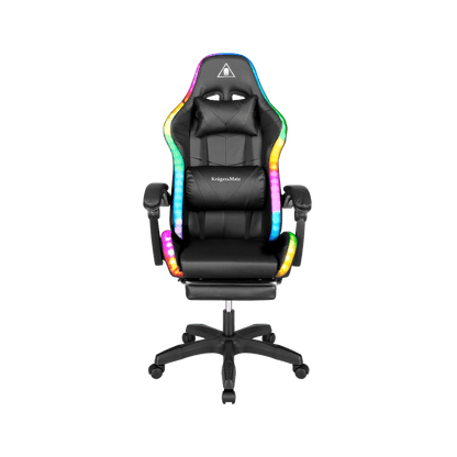 Gamingstoel – Game Chair – Gamerstoel – Bureaustoel – Zitzak – LED RGB Achtergrondverlichting – Verstelbare Voetensteun