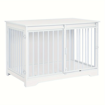 Hondenkennel – Hondenbench – Hondenkooi – Dierenren – Dierenbench – 2 Deuren – Modern Design – Geschikt tot 100 kg – Afmetingen 60x100x68 cm