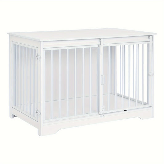 Hondenkennel – Hondenbench – Hondenkooi – Dierenren – Dierenbench – 2 Deuren – Modern Design – Geschikt tot 100 kg – Afmetingen 60x100x68 cm