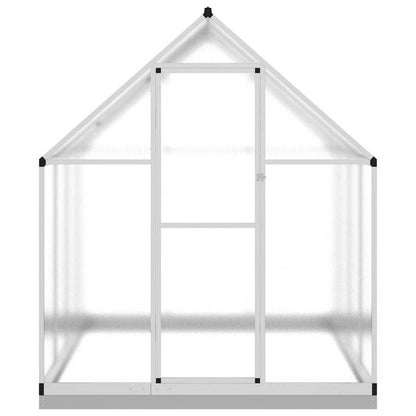 Kassenframe – Serre – Tuinkas – Groentekas – Mini Kas – Aluminium Frame – Zilverkleurige Basis – 224x169x202 cm – Weerbestendig & Ruim