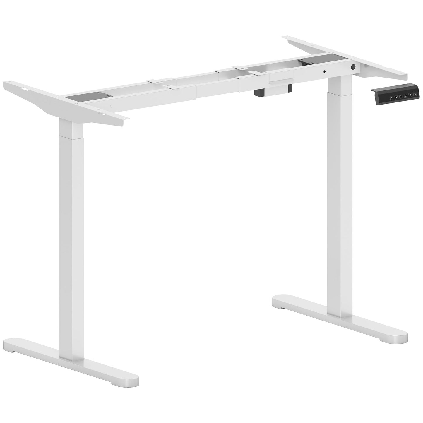 Verstelbaar Elektrisch Bureauframe – Zit Sta Bureauframe – Bureau Onderstel – Elektrisch Bureau Onderstel – Wit – Geheugenfunctie – Staal