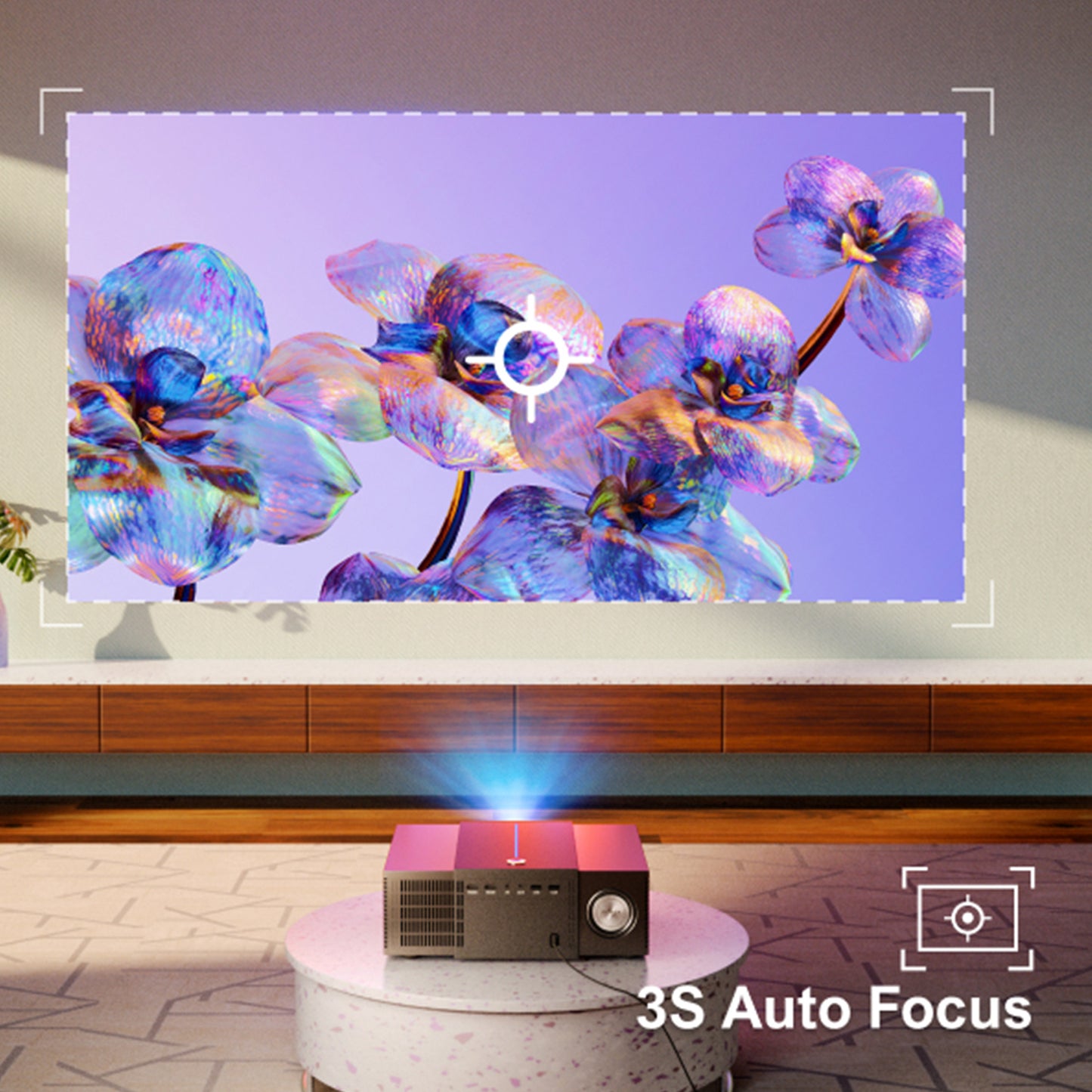 Beamer – Projector – Mini Beamer – Home Cinema – Smart Projector – 4K Ondersteuning – 900 ANSI Lumen Helderheid – Native Full HD 1080p Resolutie