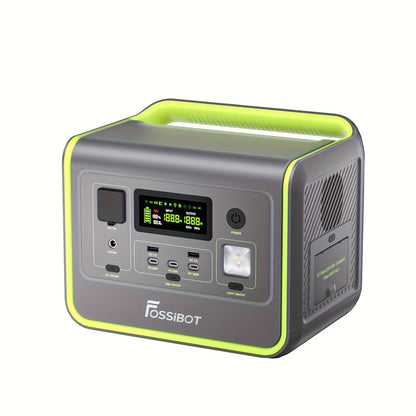 Portable Powerstation – Draagbare Generator – Zonne-energie Accu – Noodstroomvoorziening – Camping Accu – 512Wh Lithium IJzerfosfaat – Supersnel Opladen 1,5 Uur – 800W Continu Vermogen