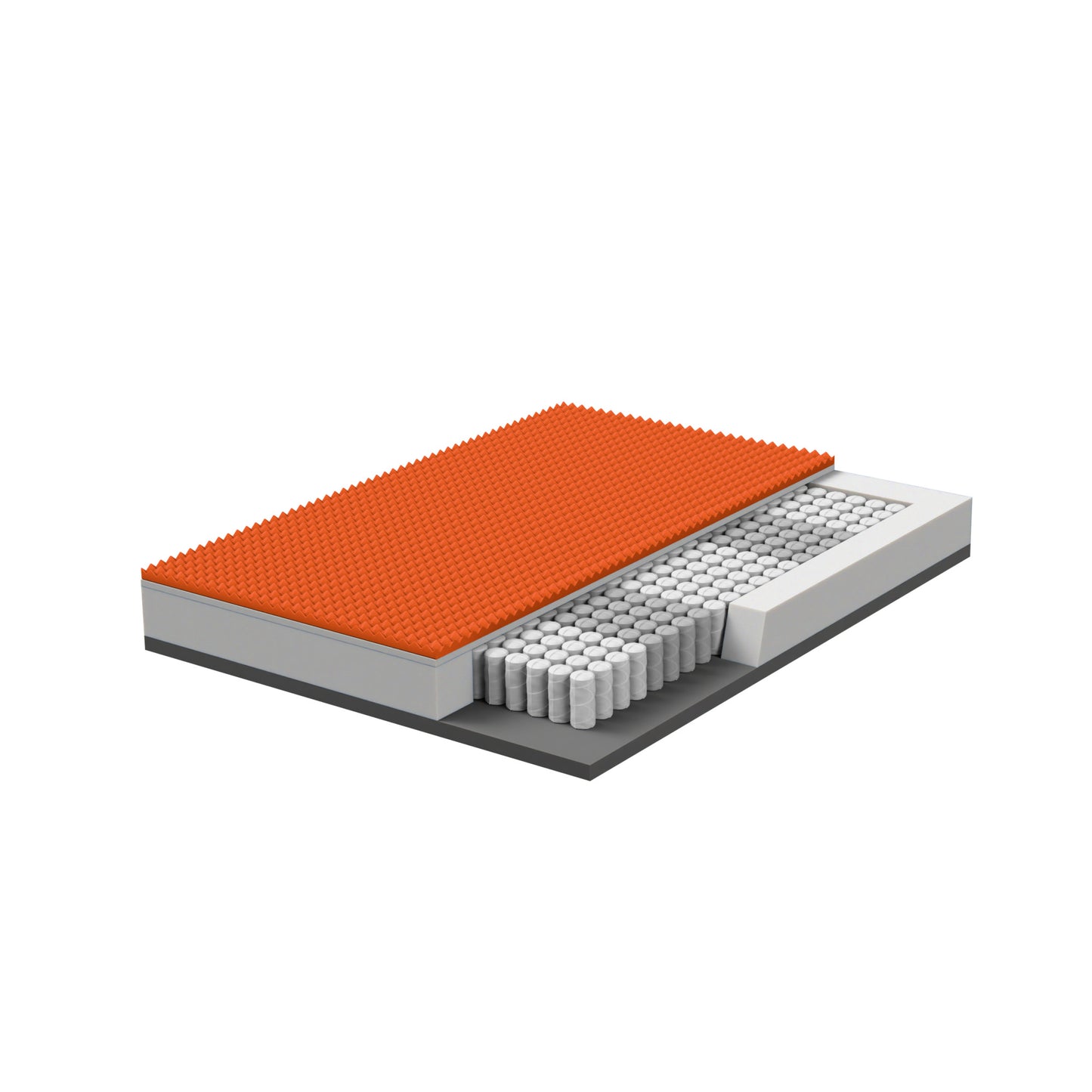 Matras – Pocketveringmatras – Koudschuimmatras – Hybride Matras – Tweepersoonsmatras – 180x200 cm – 800 Pocketveren – 3,5 cm Memory Gellaag – Ergonomisch – 26 cm Hoog
