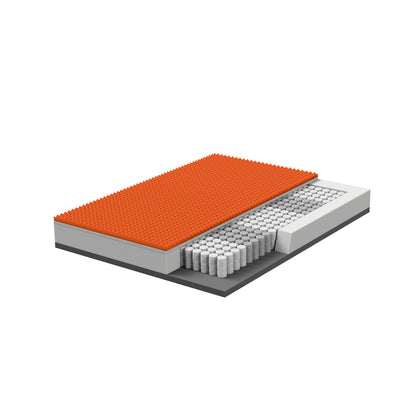 Hybrid Matras – Pocketvering Matras – Memory Foam Matras – Orthopedisch Matras – Ergonomisch Matras – 140x200 cm – 800 Pocketveren – 3,5 cm Ademend Memory Gel Schuim