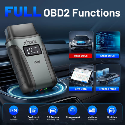 OBD2 Scanner – Auto Diagnosetool – Codelezer – Diagnoseapparaat – Uitleesapparaat – Draadloos Bluetooth – 26+ Resetfuncties – Levenslange Gratis Updates