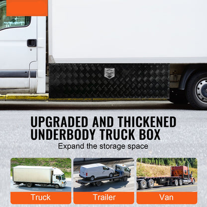 Gereedschapskist Vrachtwagen – Opbergbox – Transportkist – Vrachtwagenbox – Onderbouwkist – Aluminium – Waterdicht – 1524 x 432 x 457 mm