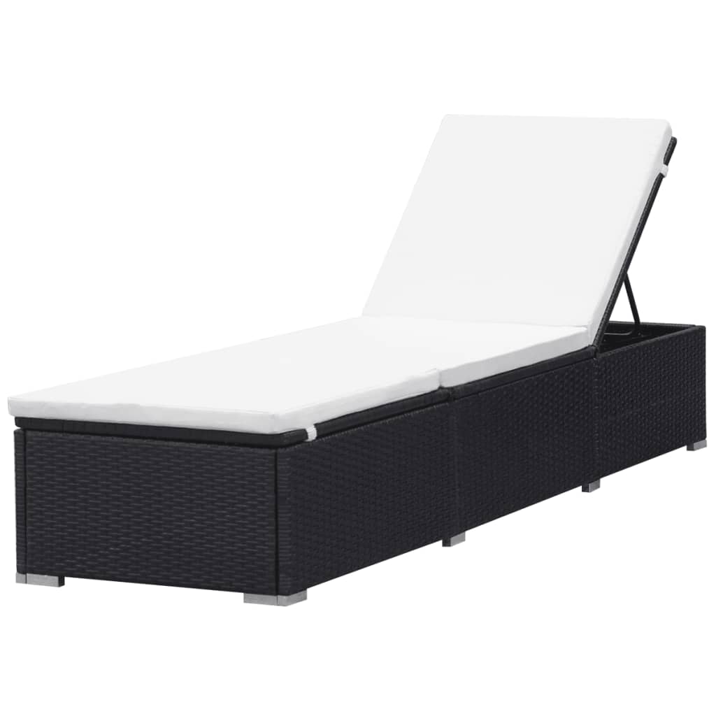 Loungestoelen – Loungers – Tuinstoelen – Tuinmeubels – Weerbestendig Rattan – Verstelbare Rugleuning – Comfortabele Kussens - Set van 2