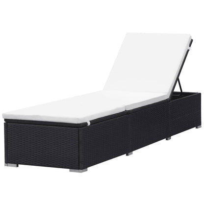 Loungestoelen – Loungers – Tuinstoelen – Tuinmeubels – Weerbestendig Rattan – Verstelbare Rugleuning – Comfortabele Kussens - Set van 2