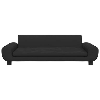 Fluwelen Hondenbed – Huisdierbed – Hondmand – Dierenmand – Hondenkussen – Zwart – 100x54x33 cm – Zacht Gewatteerd Ligoppervlak – Duurzaam Synthetisch Leder