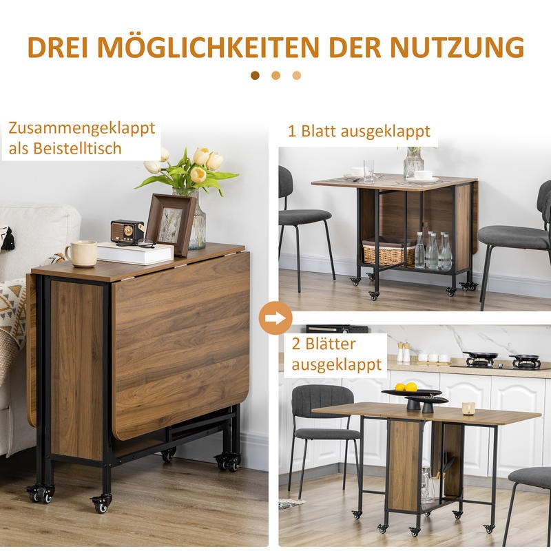 Opvouwbare Tafel – Klaptafel – Campingtafel – Eettafel – Inklapbare Tafel – Ruimtebesparend Design – Stabiel Metaal Houten Frame