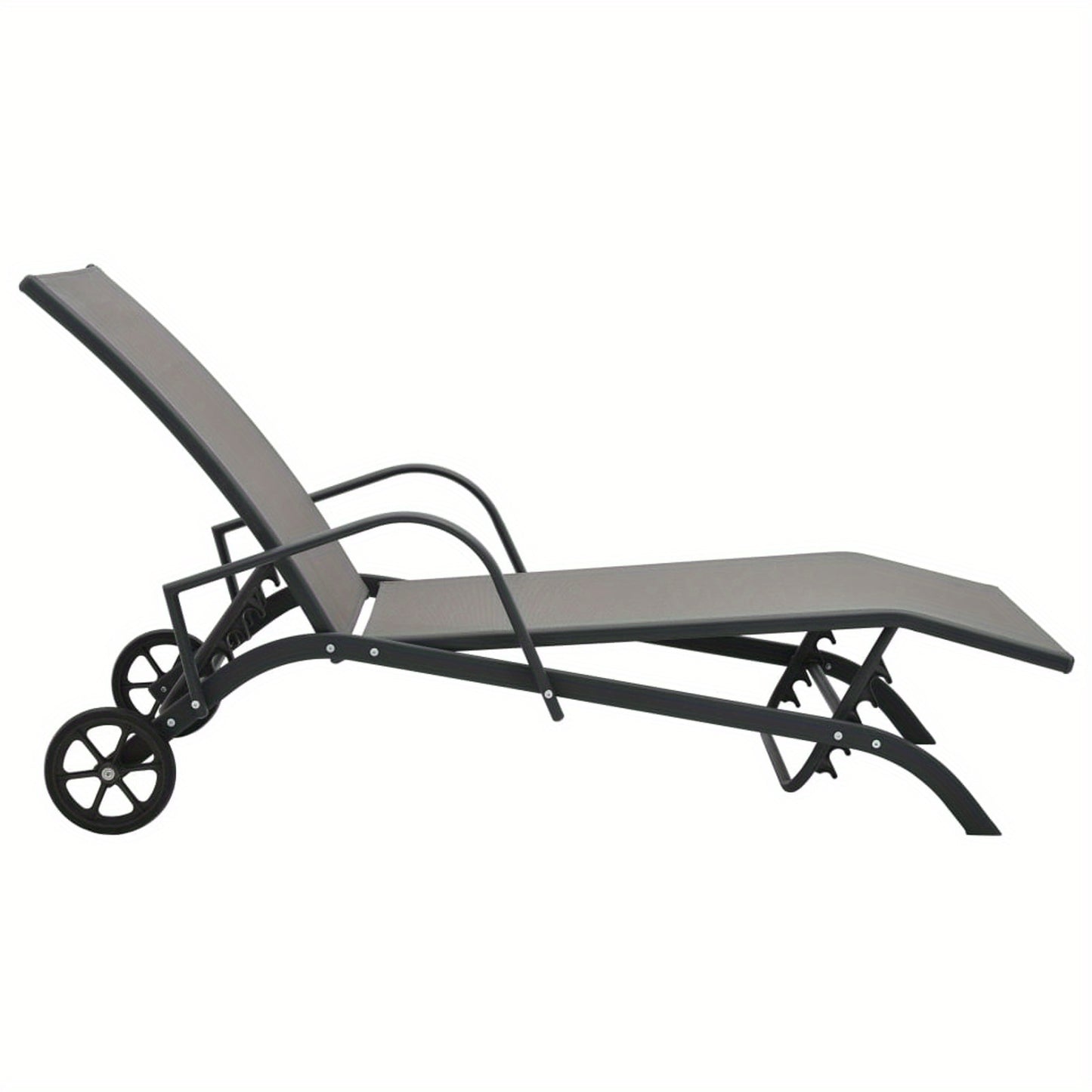 Zonnebed – Ligbed – Tuinbed – Zwembadbed – Stalen Frame – Waterbestendige Textilene – Verstelbare Rugleuning