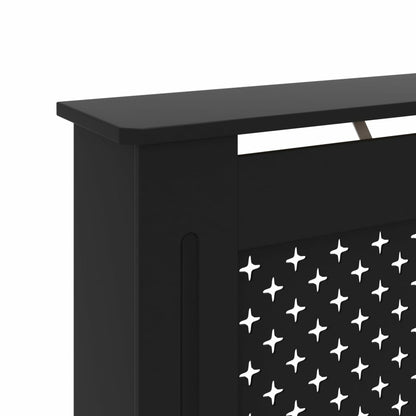 Radiator Cover Black 152x19x81.5 cm MDF