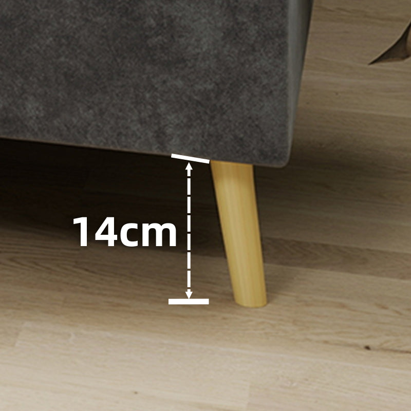 Bedframe – Tweepersoonsbed – Platformbed – Gestoffeerd Bed – Slaapbank – Grijze Dutch Velvet Bekleding – Stevig Metalen Frame – Geschikt Voor Matras 160x200 cm