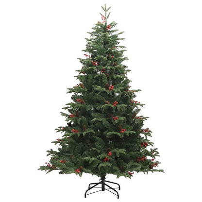 Kerstboom – Kunstkerstboom – Kunstboom – Dennenboom – Nepkerstboom – 210 cm Hoog – Inklapbaar Met Metalen Standaard
