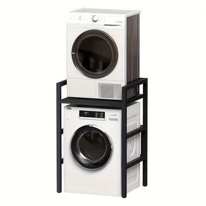 Vertical Shelf, Bathroom Washing Machine Rack, Washing Machine Rack, Washing Machine Shelf Above, Height Adjustable Washing Machine Rack, 73*64*110cm, Load-bearing 350kg (white/black), Standing Shelf