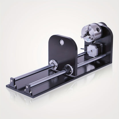 Rotary cutting machine and engraving machine accessories for A-axis, with 80mm three-jaw chuck and 230mm rail, CNC router/laser engraving machine rotary tool accessories, suitable for carving Golden wood