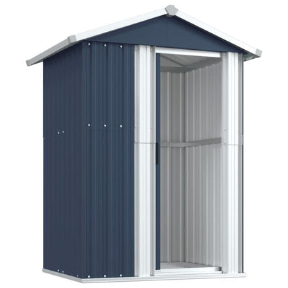 Opslagkast – Buitenberging – Tuinkast – Opslagkast Garage – Tuinberging Antraciet – Gegalvaniseerd Staal – Groot 126x97,5x177 cm – Robuust & Weerbestendig