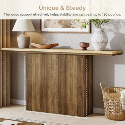 Sidetable – Consoletafel – Wandtafel – Haltafel – Bijzettafel – Extra Lang 160 cm – Duurzaam MDF Met Natuurlijke Houtlook
