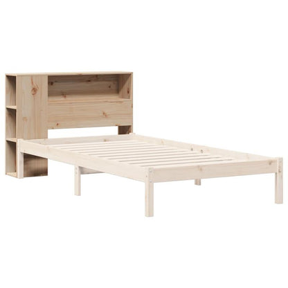 Hoofdeinde – Bedpaneel – Slaaphouten Paneel – Bedombouw – Bedframe Hoofdsteun – Massief Dennehout – Opbergruimte Ingebouwd – 75 cm Hoogte