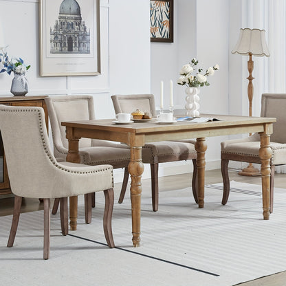 Eetkamerstoel – Stoel – Kuipstoel – Armstoel – Dining Chair – Set Van 2 – Beige – Gouden Metalen Poten – Dikke Gevulde Zitting Met Brede Rugleuning