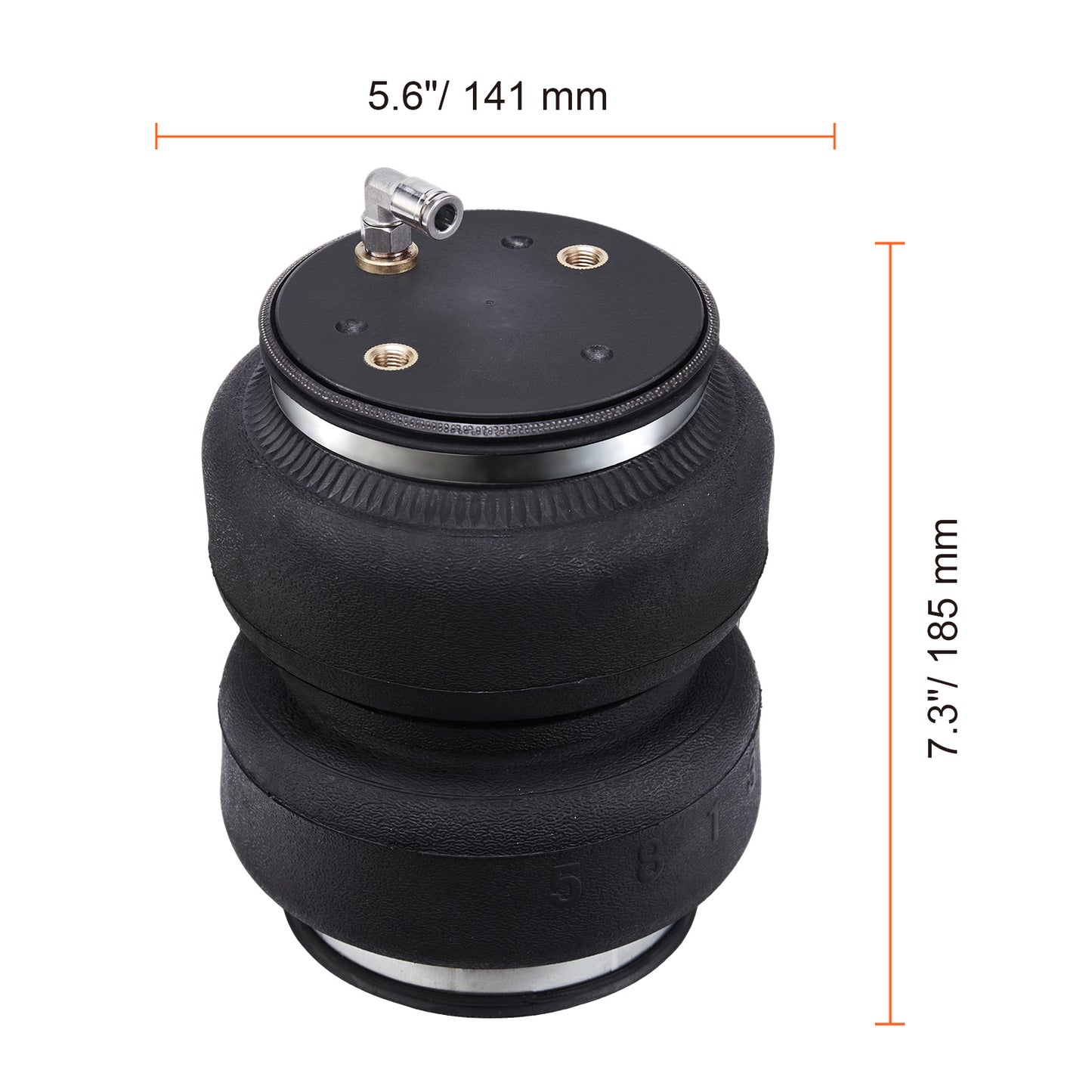 Luchtvering – Luchtbalgen – Veerset – Vering Kit – Blaaspak – Draagkracht 5000 lbs – Instelbare Druk 5-100 PSI