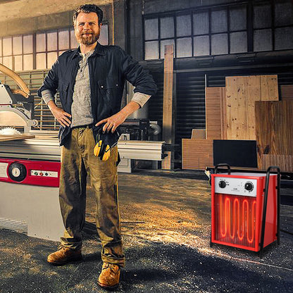 Elektrische kachel – Verwarming – Heater – Convectorkachel – Industriële kachel – 9 kW vermogen – Snelle en efficiënte verwarming