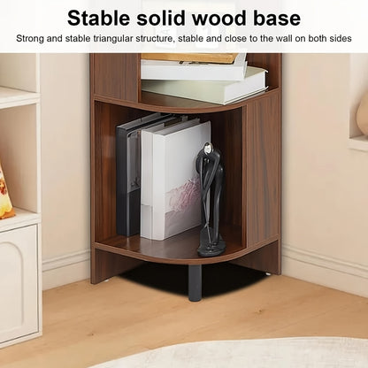 Kast – Opbergkast – Dressoir – Kledingkast – Boekenkast – Bruin – Golvende Deuren – 120x35x80 cm – Verstelbare Planken – Zonder Handvatten