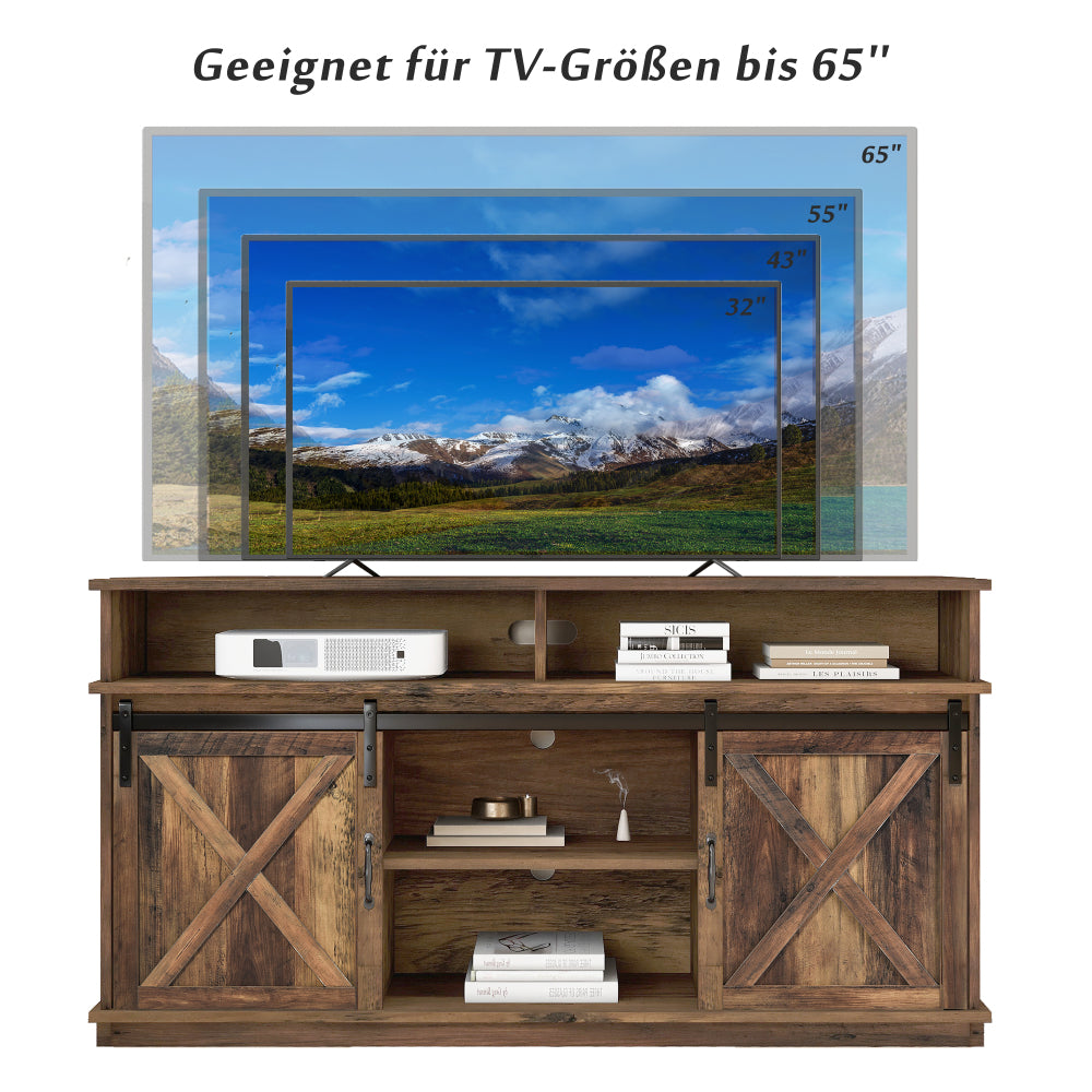 TV Meubel – TV Kast – Entertainmentmeubel – Media-Meubel – TV-Dressoir – Ruim Opbergmeubel – Geschikt voor TV’s tot 65 inch – Stevig Vloermodel