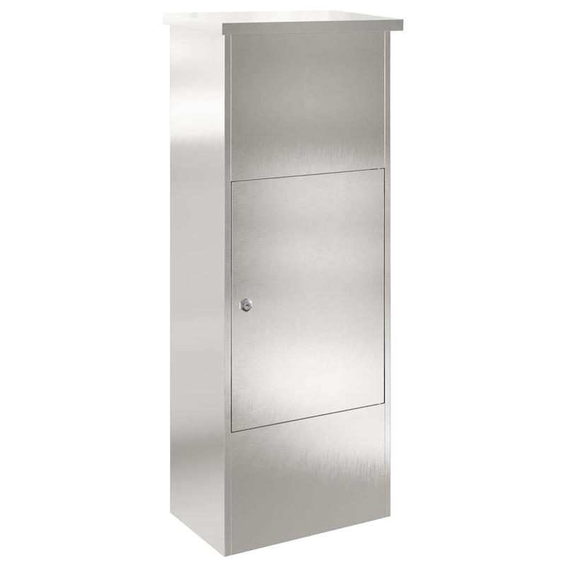 Pakketkluis – Pakketbox – Pakketbrievenbus – Pakketcontainer – Bezorgbox – Roestvrij Staal – Extra Groot 44,5x29x110,5 cm – Veilig Slot & Postgleuf