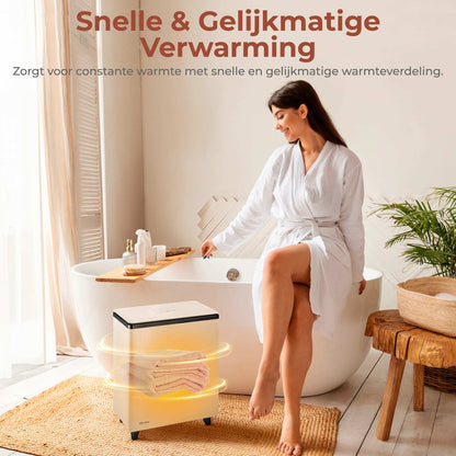 Handdoekverwarmer – Handdoekwarmer – Towel Warmer – Handdoek Stomer – Towel Heater – 20 Liter Capaciteit – Automatische Uitschakeling – Zwart