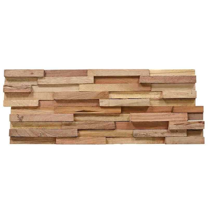 3D Houten Wandpanelen – Wandbekleding – Muurdecoratie – Plafondpanelen – Interieurpanelen – Massief Hardhout – 10 Stuks Mix Kleur – Weerbestendig & Eenvoudig Te Installeren