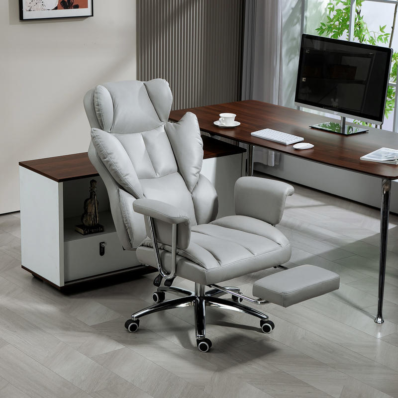 Ergonomische Bureaustoel – Kantoorstoel – Gamingstoel – Desk Chair – Werkstoel – Verstelbare Rugleuning & Hoogte – 360° Draaibaar Met Voetensteun