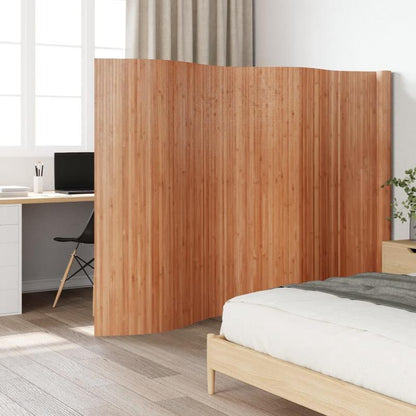 Roomdivider Bamboe – Kamerscherm – Scheidingswand – Vouwdeur – Ruimteverdeler – Natuurlijk Materiaal – 165x600 cm – Modern Minimalistisch